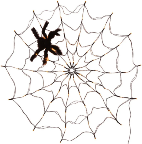 Luz de Halloween en Forma de Red de Araña LED Esencia Hogar