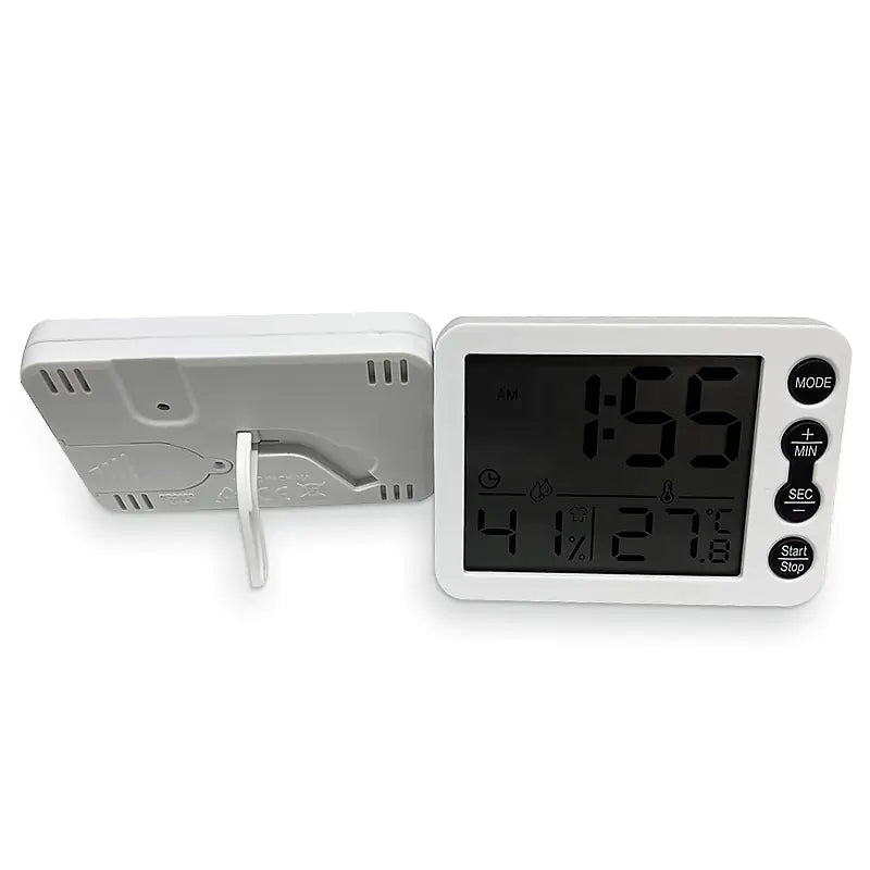 Reloj Despertador Digital de Pantalla Grande con Termómetro y Temporizador Esencia Hogar