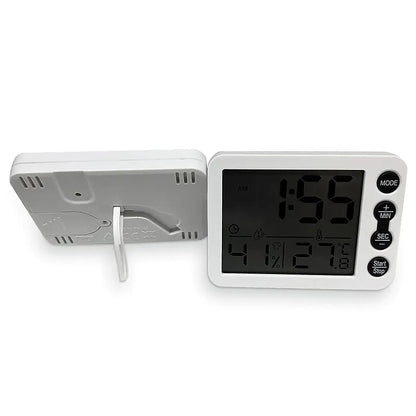 Reloj Despertador Digital de Pantalla Grande con Termómetro y Temporizador Esencia Hogar