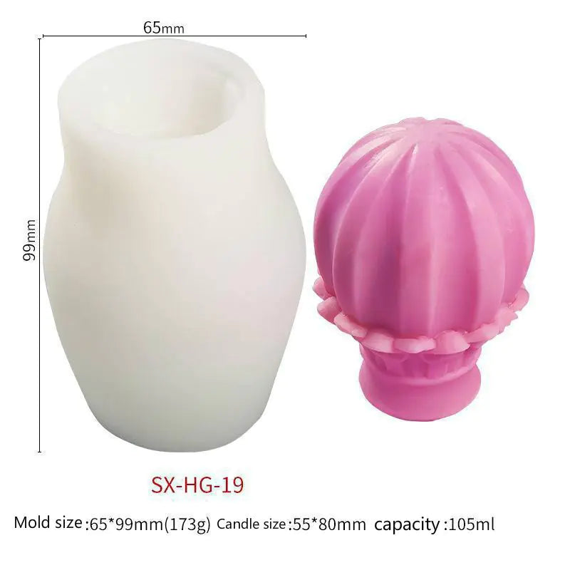 Molde de Silicona para DIY de Vela, Corona y Cetro Decorativo - Esencia Hogar