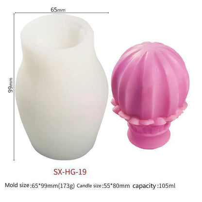 Molde de Silicona para DIY de Vela, Corona y Cetro Decorativo - Esencia Hogar