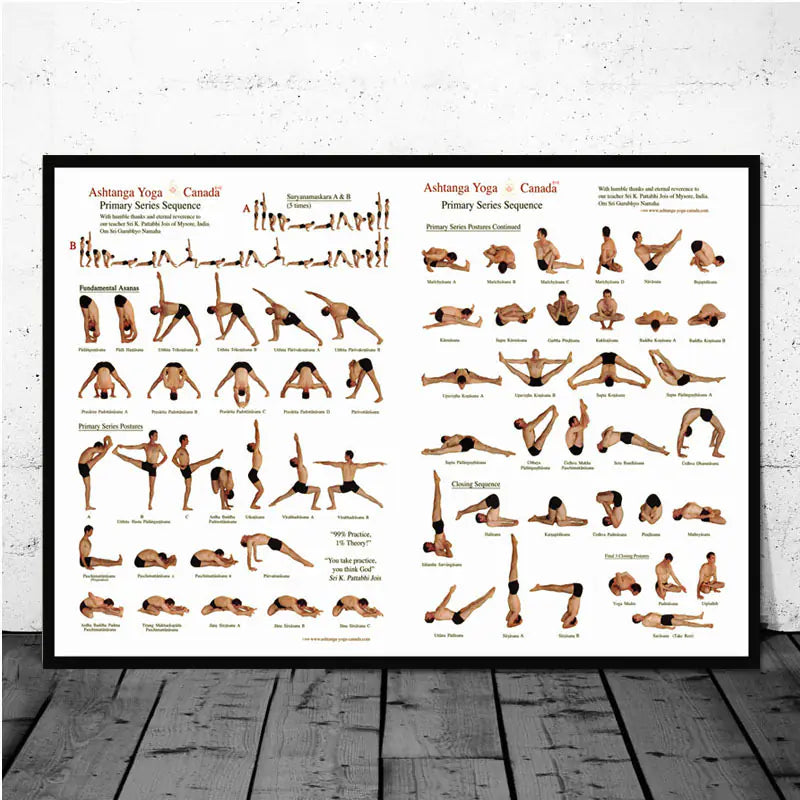 Modern Yoga Canvas Print with Custom HD Design - Esencia Hogar