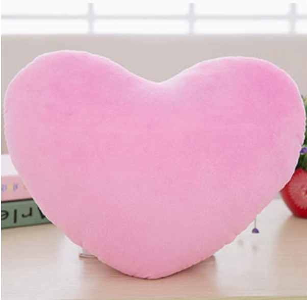 Cojín Almohada en Forma de Corazón de Peluche Esencia Hogar