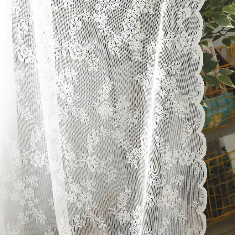 Korean Lace Sheer Curtain with Wave Design (Wholesale) Esencia Hogar