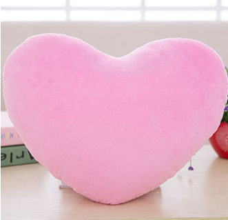 Cojín Almohada en Forma de Corazón de Peluche Esencia Hogar