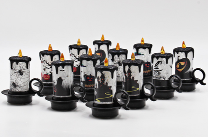 Decoración de Vela de Halloween, Luz de Vela Electrónica Esencia Hogar