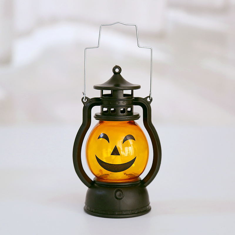Lámpara de Aceite Portátil de Calabaza y Calavera para Decoración de Halloween Esencia Hogar