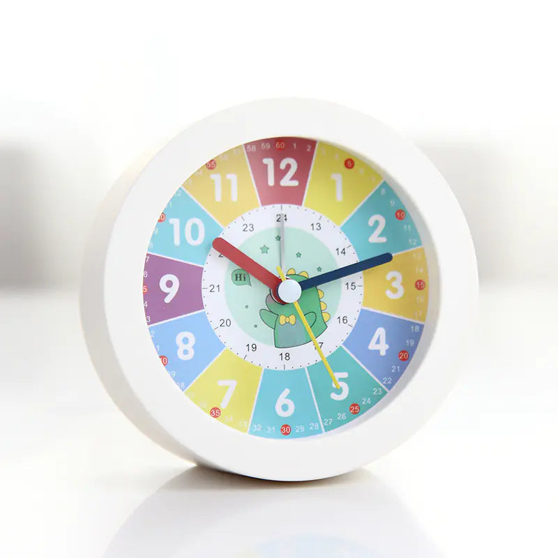 Reloj Despertador Silencioso para la Mesita de Noche con Luz Nocturna para Niños Esencia Hogar