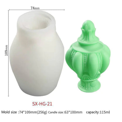 Molde de Silicona para DIY de Vela, Corona y Cetro Decorativo - Esencia Hogar