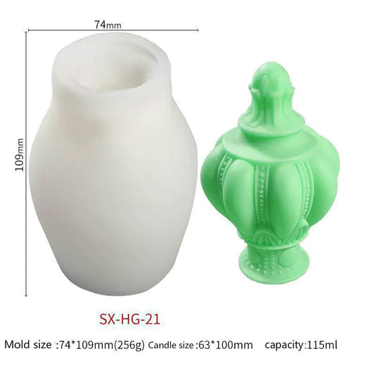 Molde de Silicona para DIY de Vela, Corona y Cetro Decorativo - Esencia Hogar