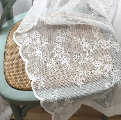 Korean Lace Sheer Curtain with Wave Design (Wholesale) Esencia Hogar