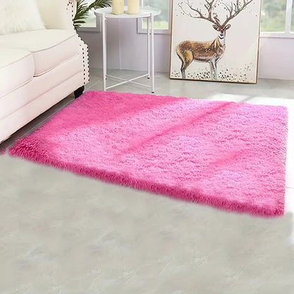 Alfombra Peluda y Muy Suave para Sala de Estar (1 pieza) Esencia Hogar