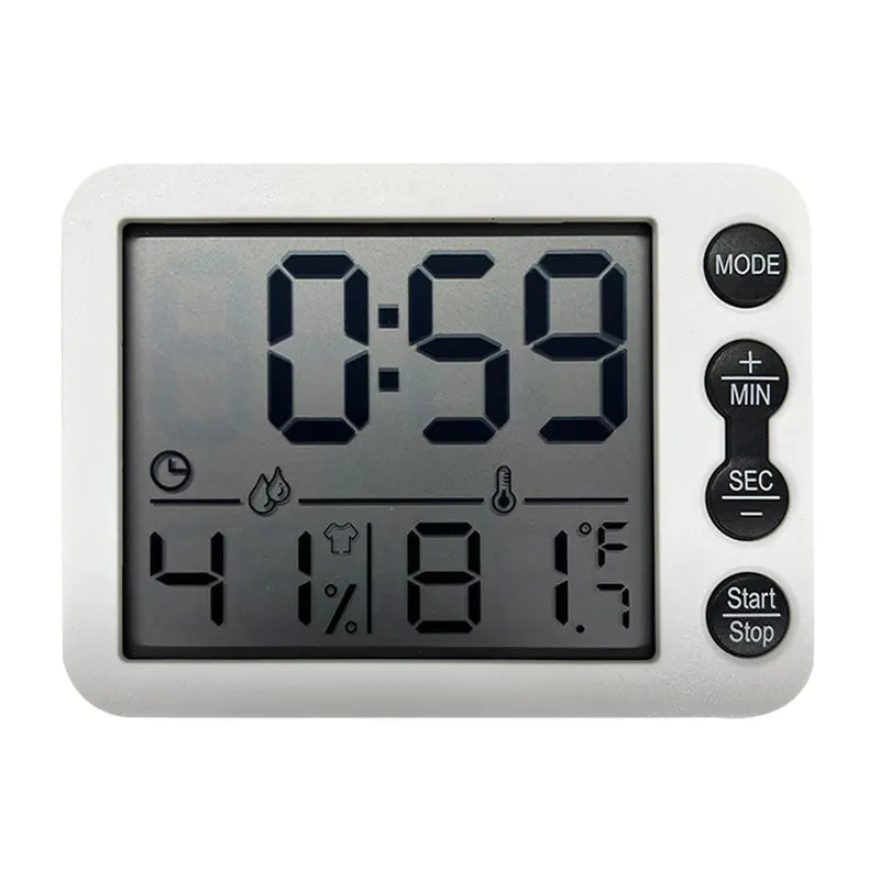 Reloj Despertador Digital de Pantalla Grande con Termómetro y Temporizador Esencia Hogar