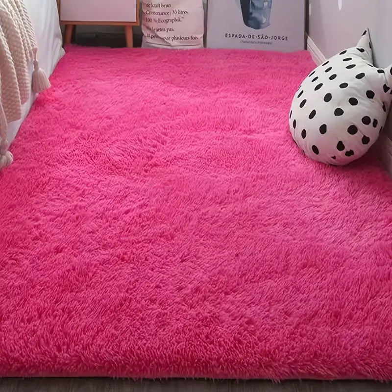 Alfombra Peluda y Muy Suave para Sala de Estar (1 pieza) Esencia Hogar
