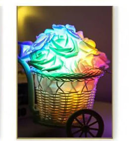 Luces de Cuerda de Flores de Rosa LED Esencia Hogar