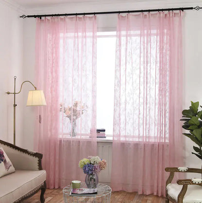 Korean Lace Sheer Curtain with Wave Design (Wholesale) Esencia Hogar