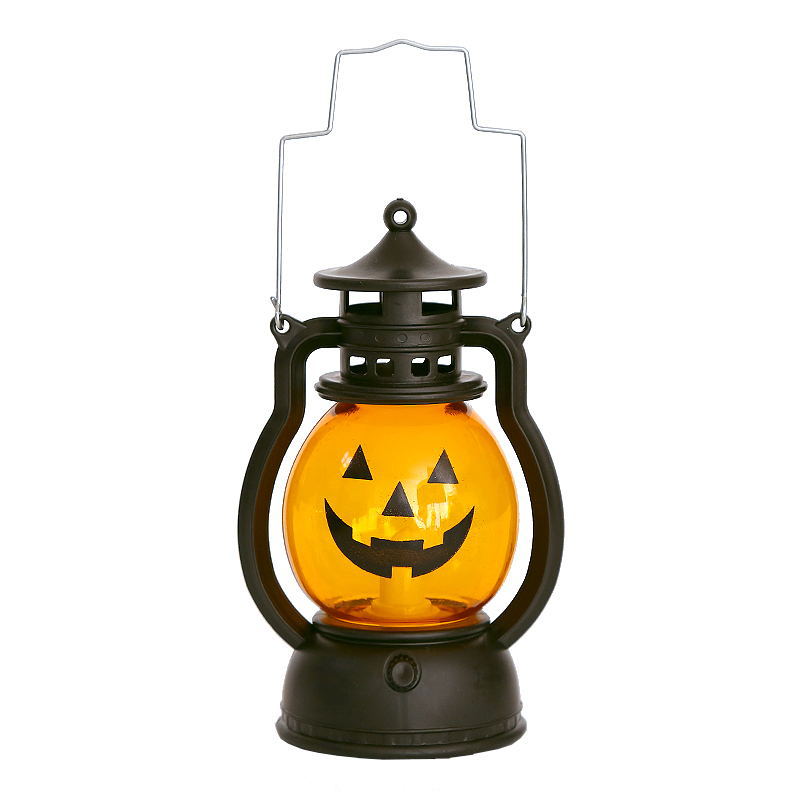 Lámpara de Aceite Portátil de Calabaza y Calavera para Decoración de Halloween Esencia Hogar