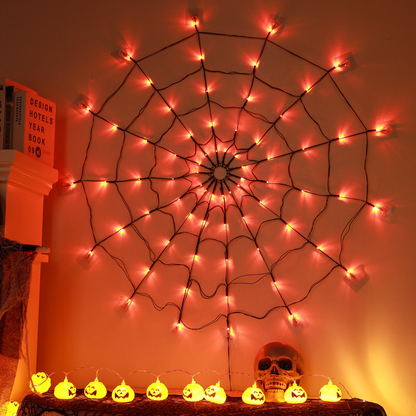 Luz de Halloween en Forma de Red de Araña LED Esencia Hogar