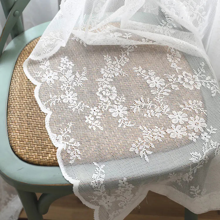 Korean Lace Sheer Curtain with Wave Design (Wholesale) Esencia Hogar