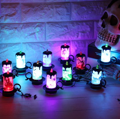 Decoración de Vela de Halloween, Luz de Vela Electrónica Esencia Hogar