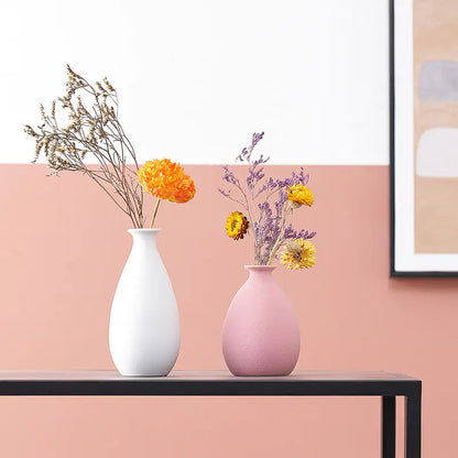 Mini Jarrón Decorativo de Cerámica - Estilo Nórdico Esencia Hogar