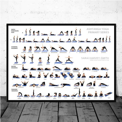 Modern Yoga Canvas Print with Custom HD Design - Esencia Hogar